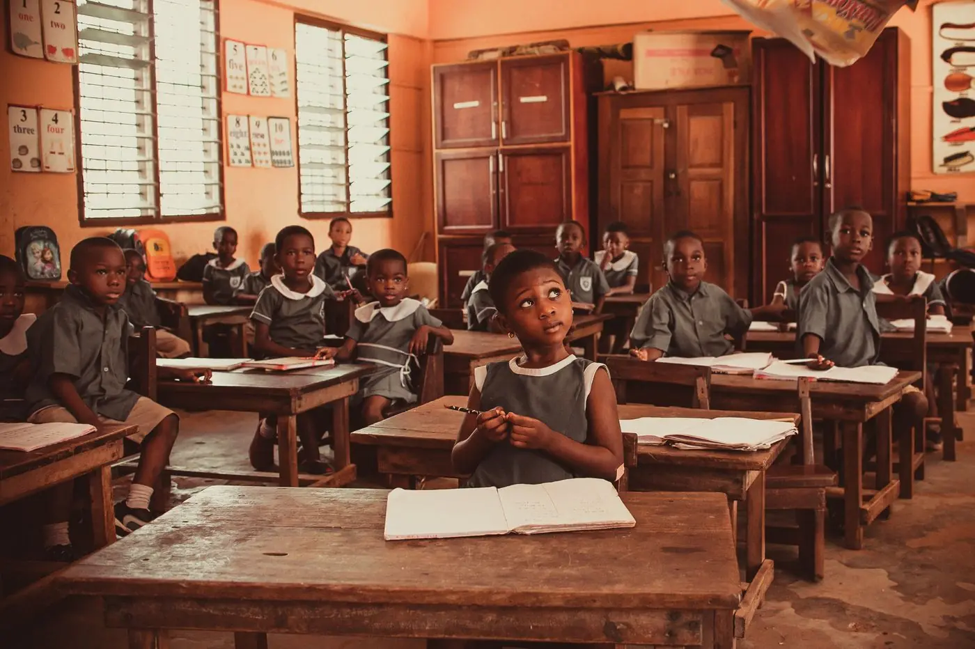 Pupils in a classroom