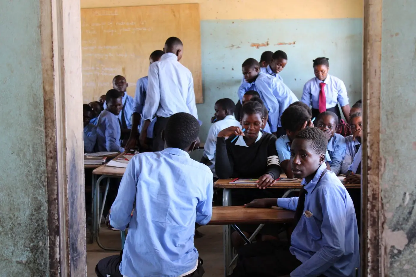 Students in a classroom